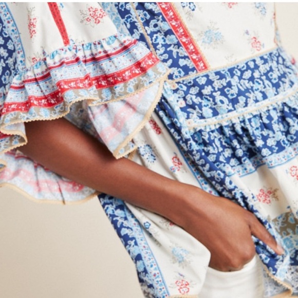 Anthropologie Seen Worn Kept Pamela Peasant Blouse Cottagecore Boho - Picture 3 of 14